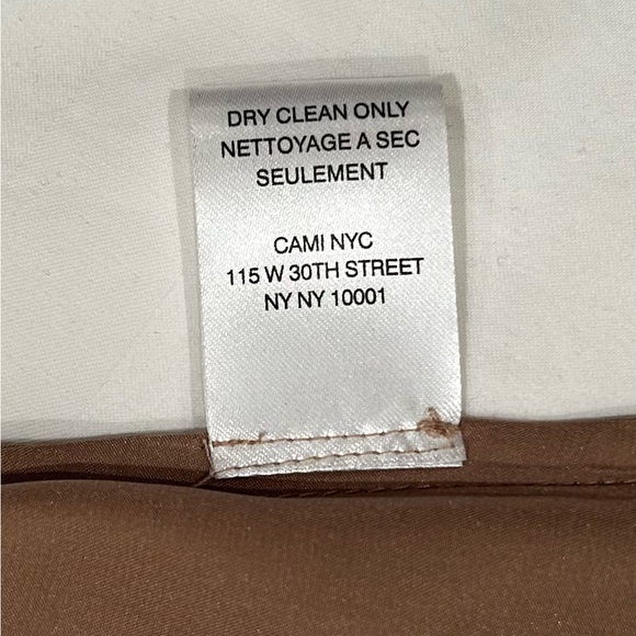 NWT NYC Cami silk charmeuseBlack lace sheer trim Sz M - Picture 10 of 11